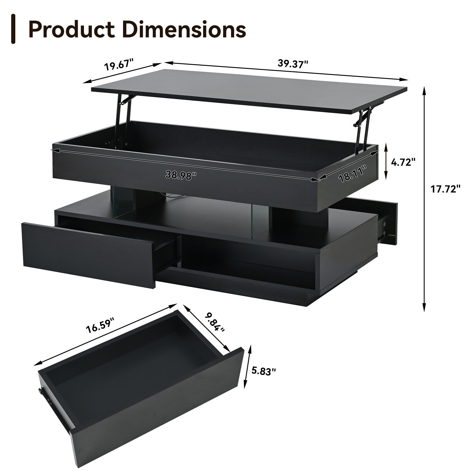 Clihome ER001-BLUE Coffee-Tables - View #9