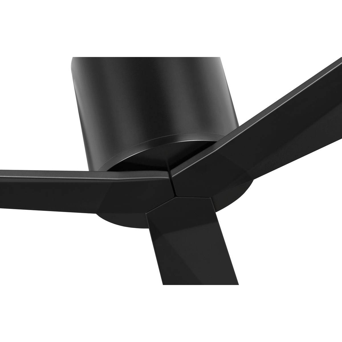 Paso 60'' Matte Black Industrial Ceiling Fan with Remote