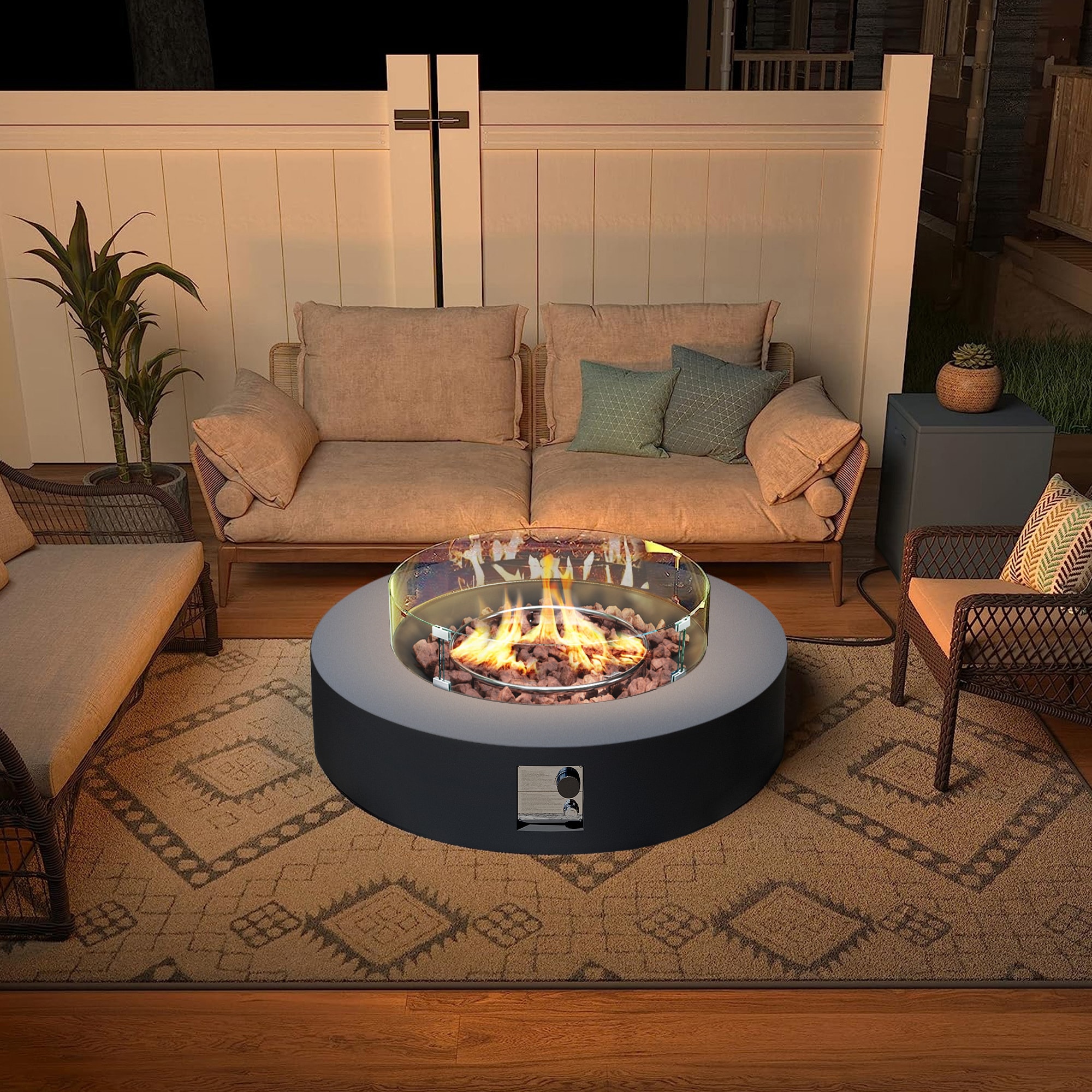 UPHA 42TP-GREY-DK-BLZWST Outdoor-Gas-Firepits - View #9