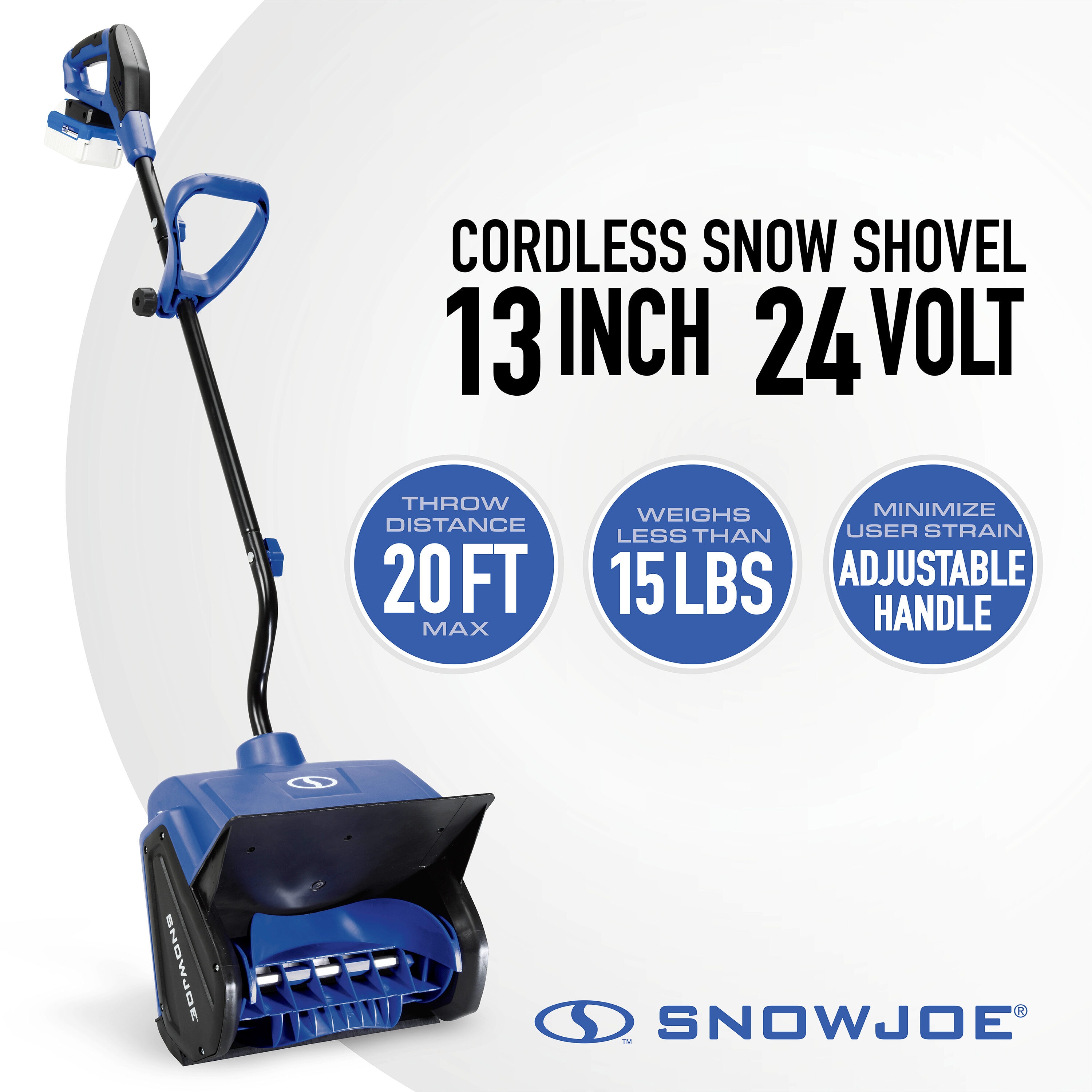 SuperHandy Snow Thrower Power Shovel 40V 4Ah, Cordless