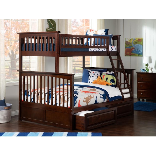 Afi Furnishings Columbia Bunk Bed Twin, Basketball Bunk Bed With Sliders On Bottom
