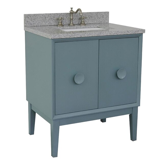 Bellaterra Home LV0400-AB Single Vanity- Cab only 30-in Aqua Blue Bellaterra Home LV0400-AB Single Vanity- Cab only 30-in Aqua Blue