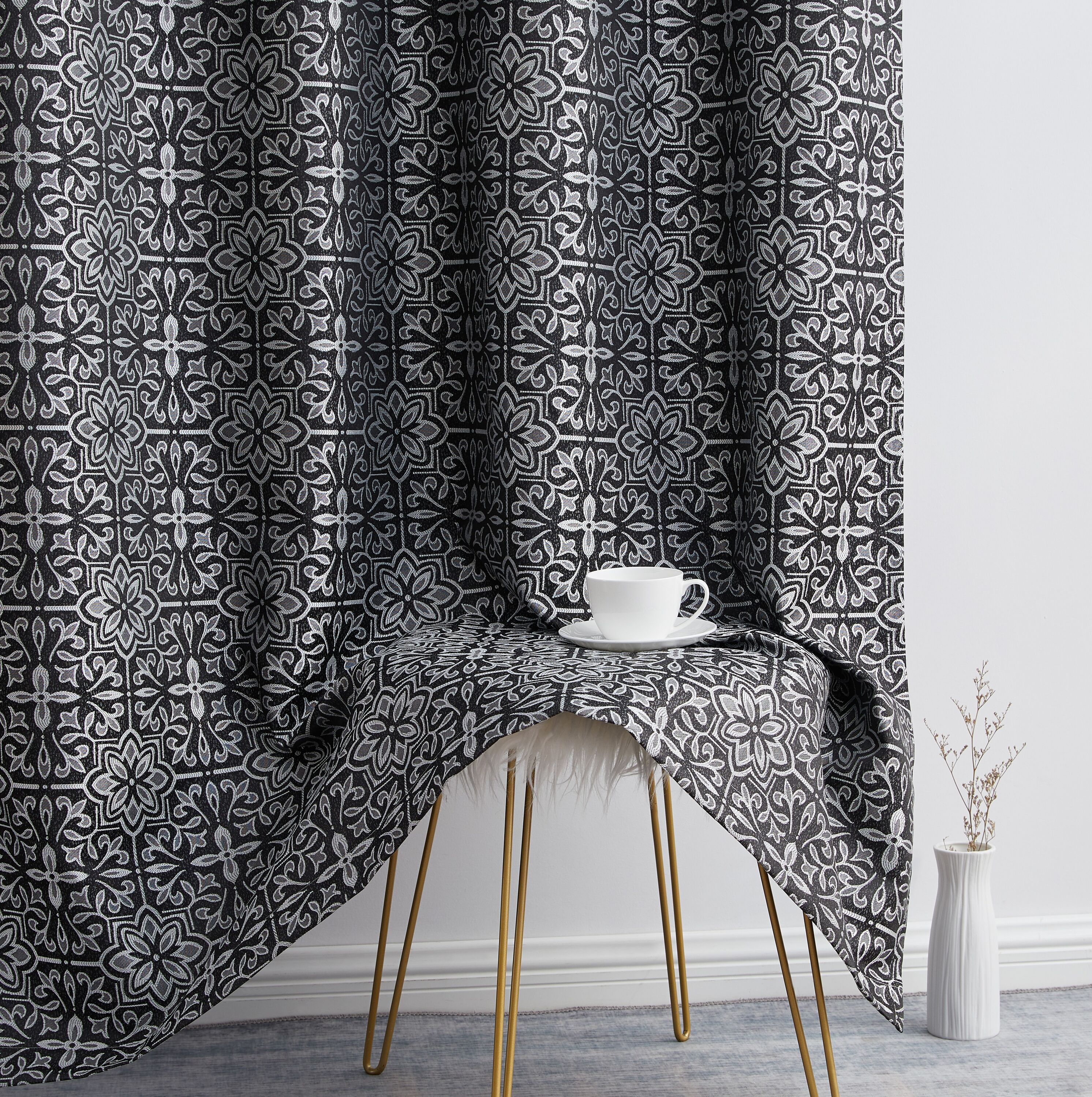 HLC.me MIA-BLKT-BLK84 curtains - View #4