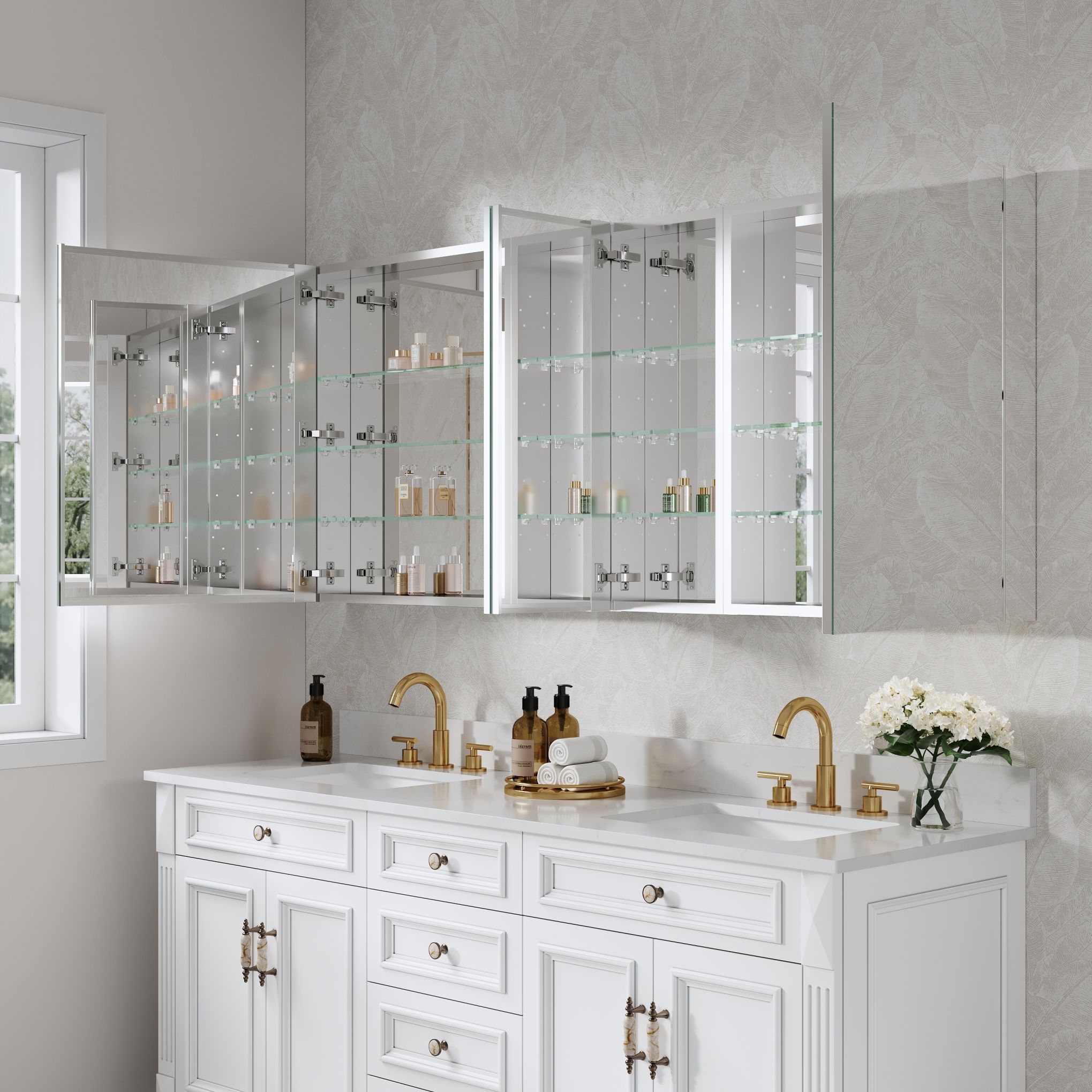 WELLFOR ROSA24121224LRLR Bathroom-Medicine-Cabinets - View #9