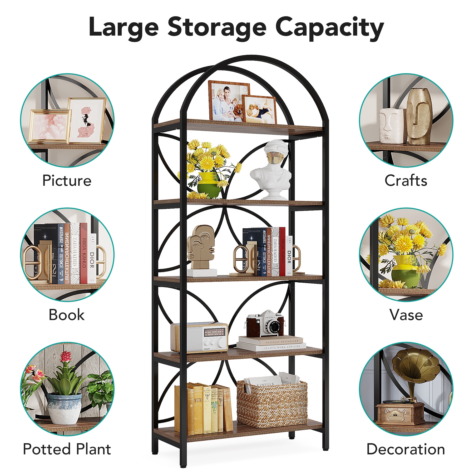 Tribesigns HOGA-JW0546 bookcases - View #9