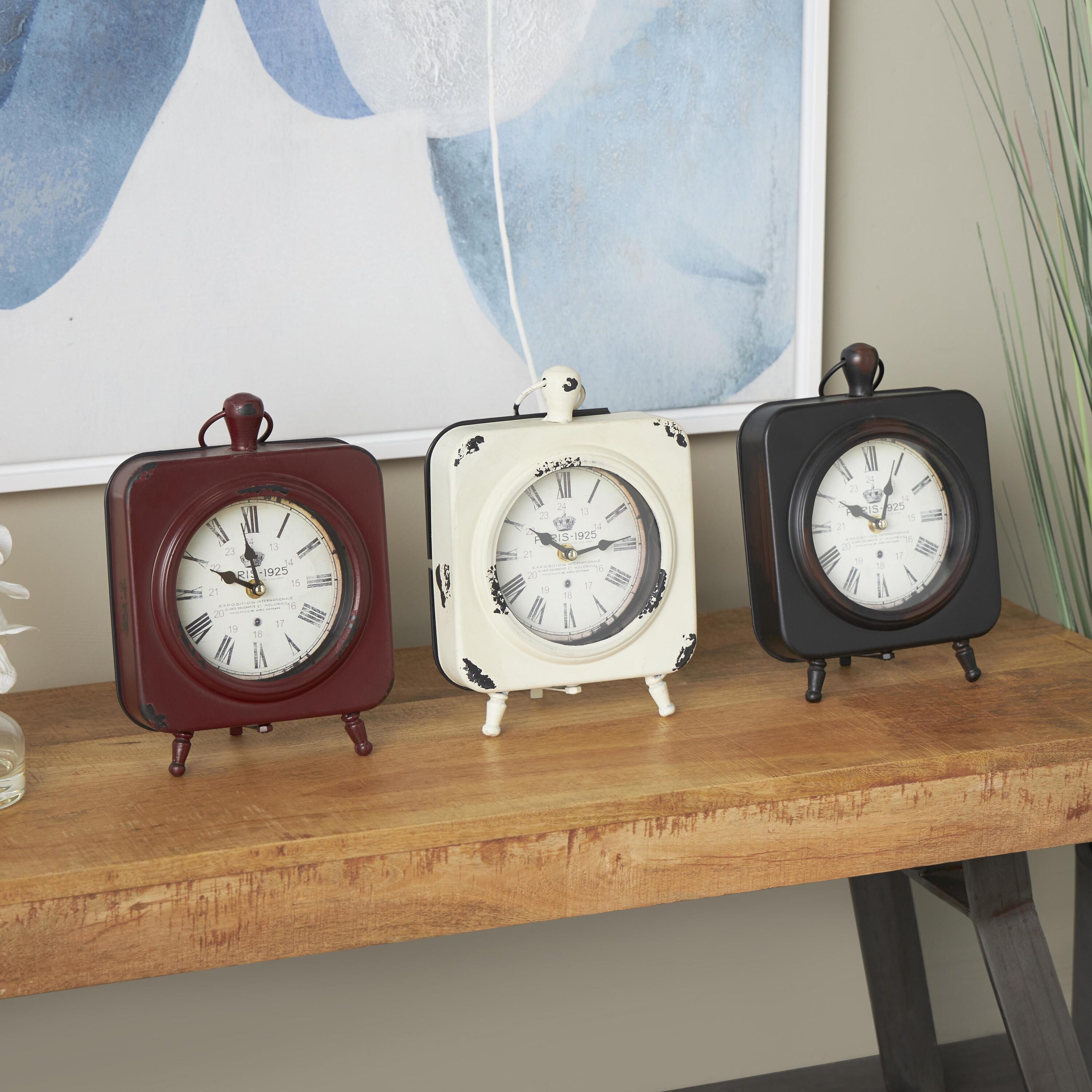 Grayson Lane 52527 Analog Square Tabletop Vintage