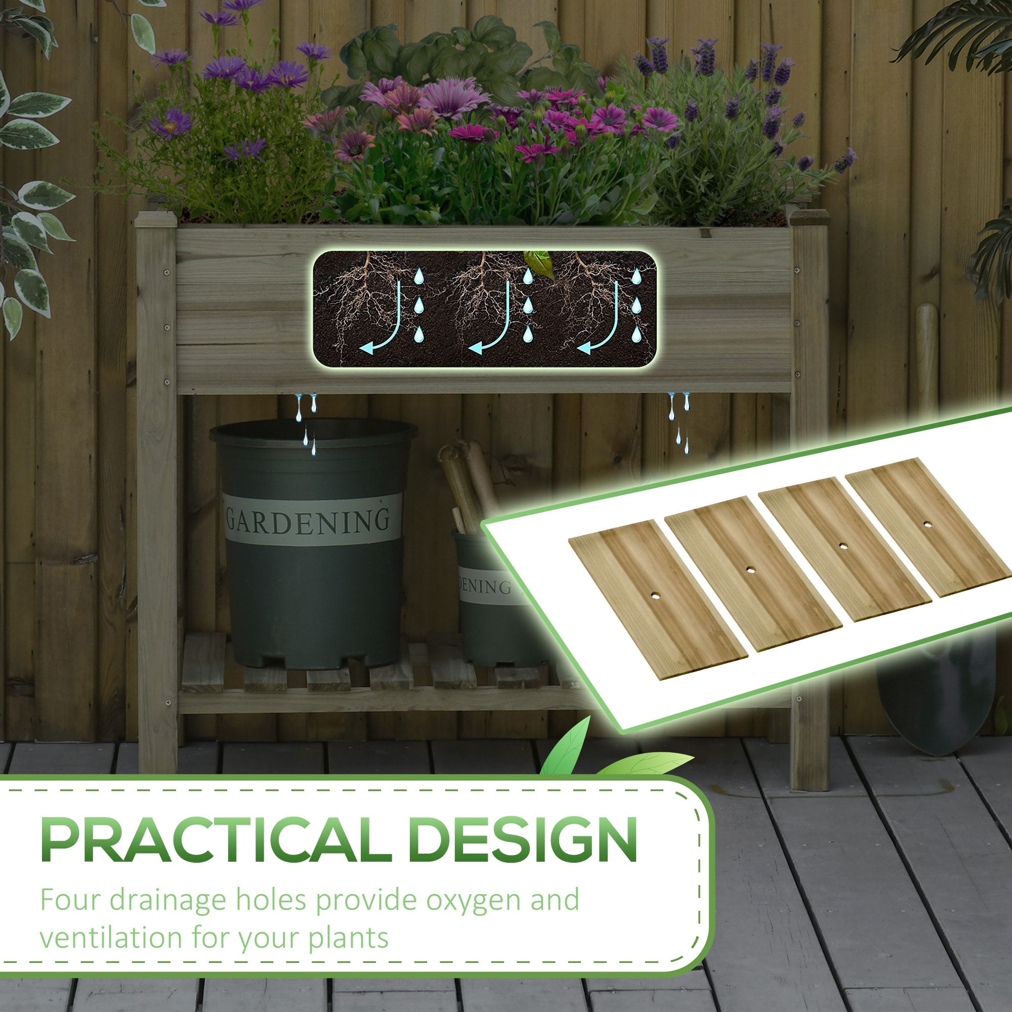 AHIOU HOME ZAAHG-P174430GB Raised-Planter-Boxes - View #6