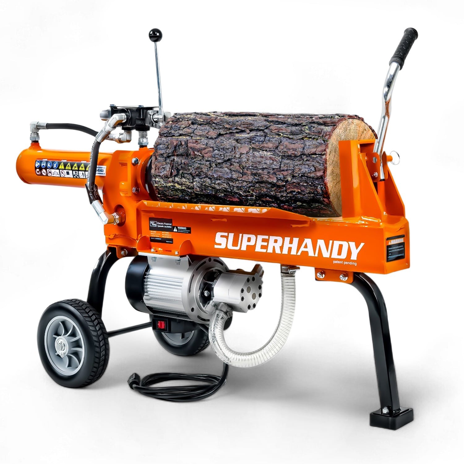 SuperHandy GUO084 14-Ton Electric Log Splitter 14 -Ton 15 -Amp Electric Log Splitter