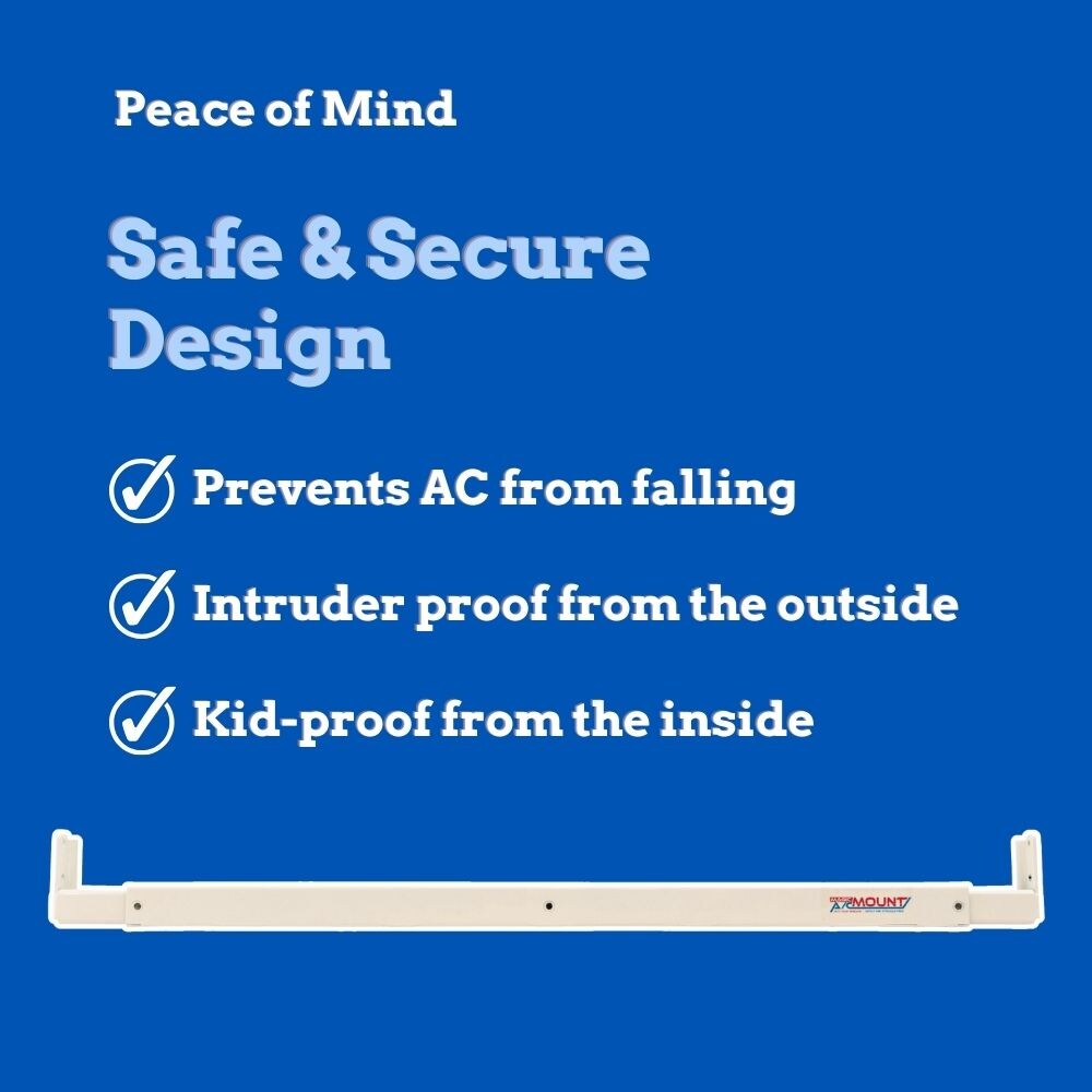 Magic AC Mount White Steel Window Support Bracket