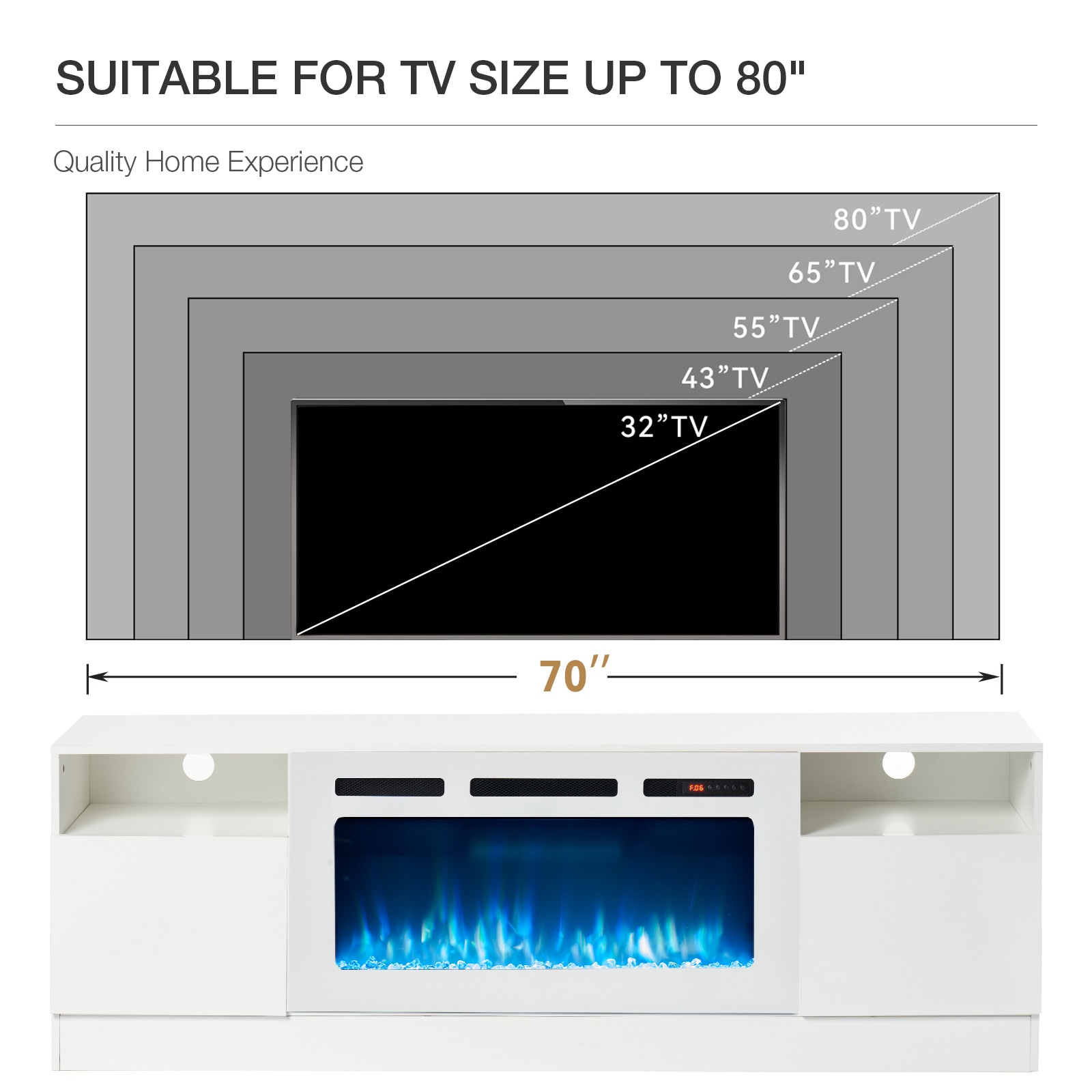 AOXUN H21015BR+H20015-1 Electric-Fireplaces - View #7