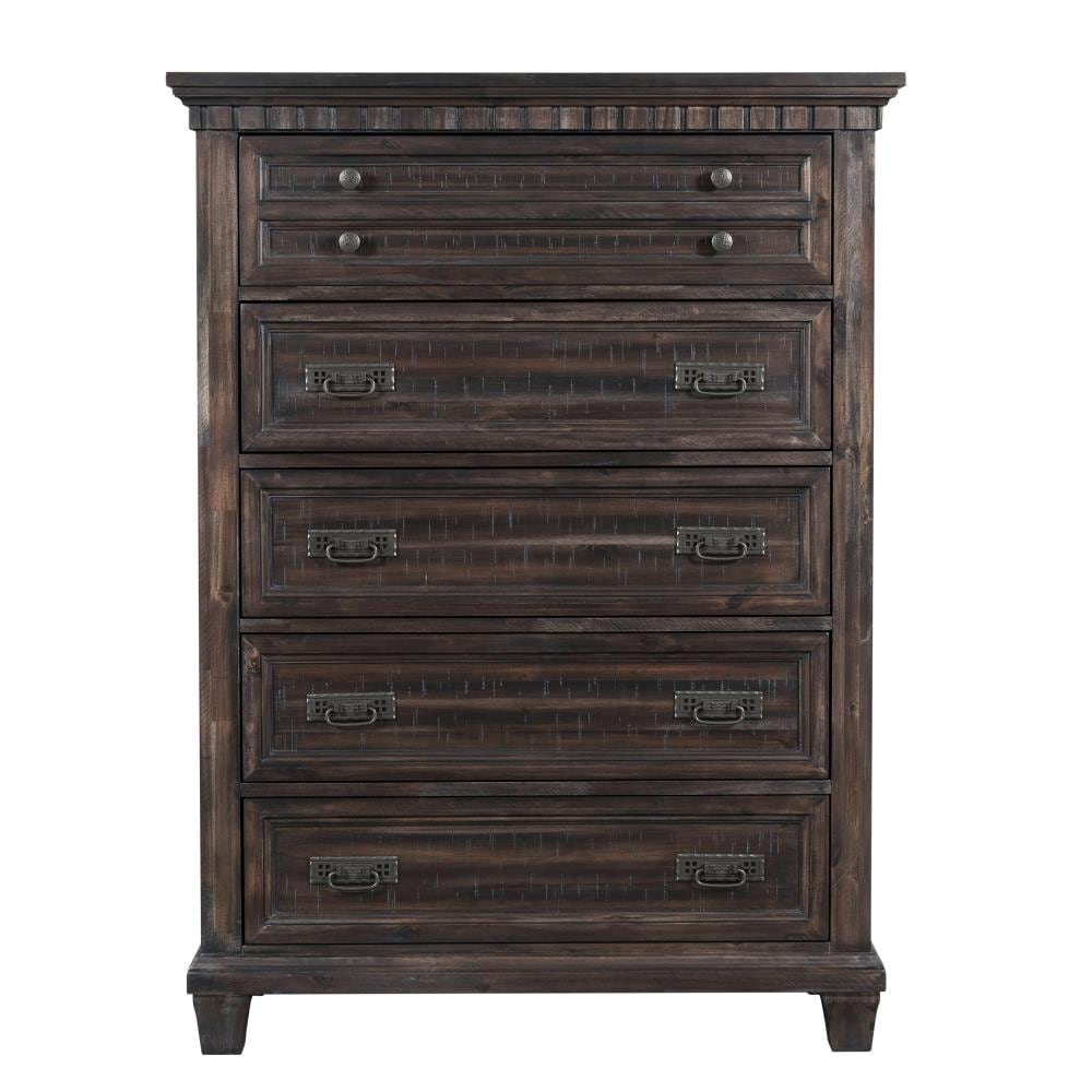 Steele Transitional King Bedroom Set in Smokey Gray Oak with LED Nightstand