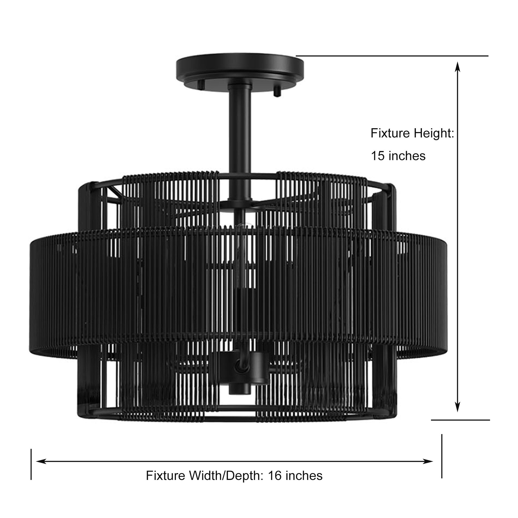 allen + roth LFM8203AX-02 flushmounts - View #5