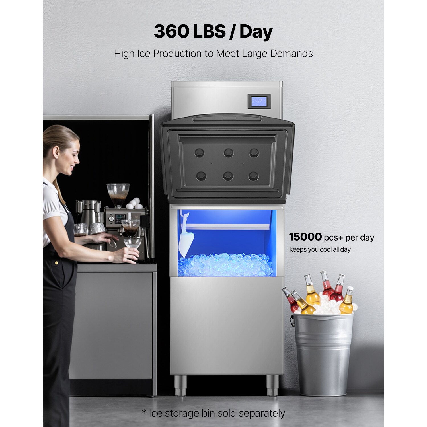 VEVOR QZDQPJ550W10IEF8OV1 Icemaker-Access - View #4