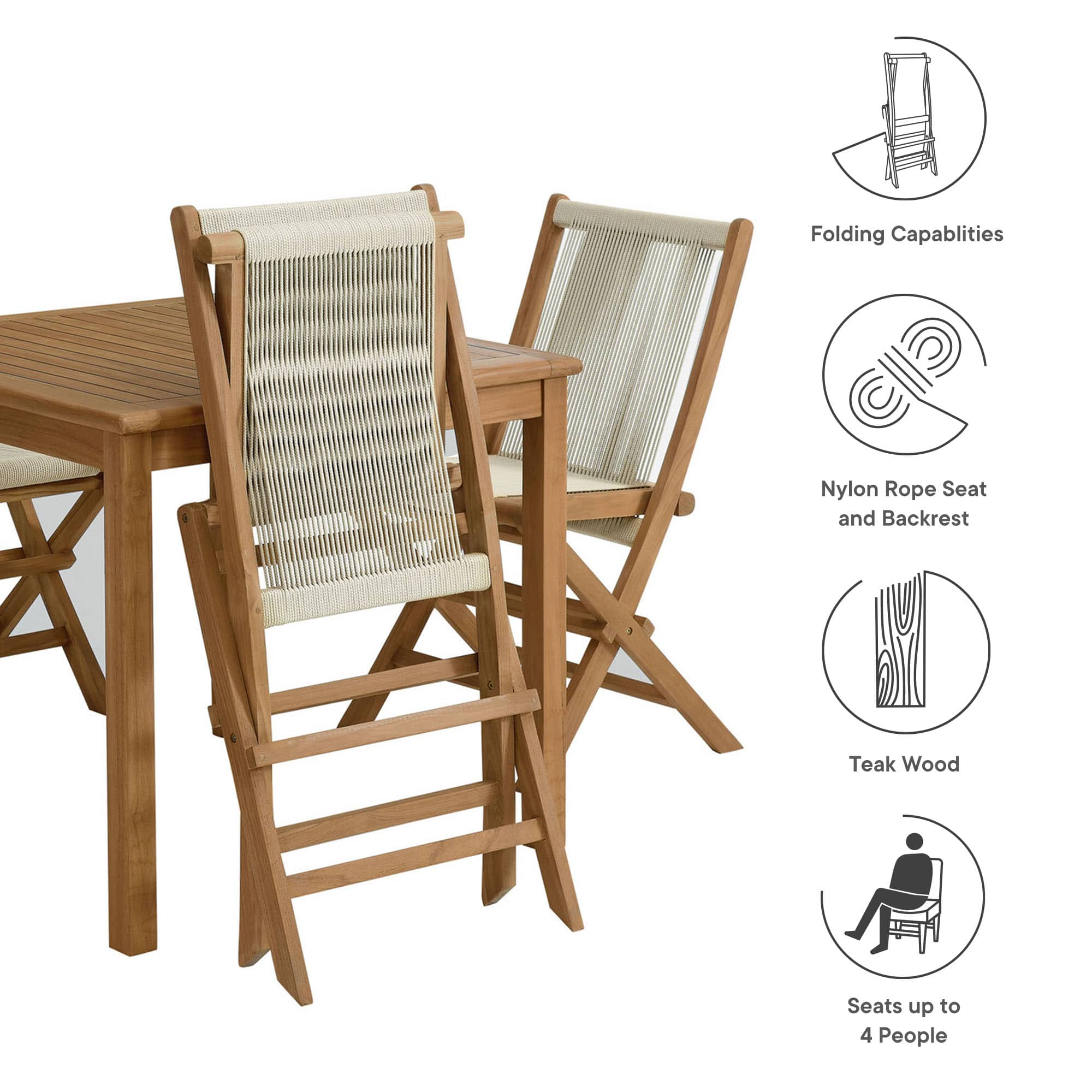 Modway EEI-6932-NAT-NAT Patio-Dining-Sets - View #2