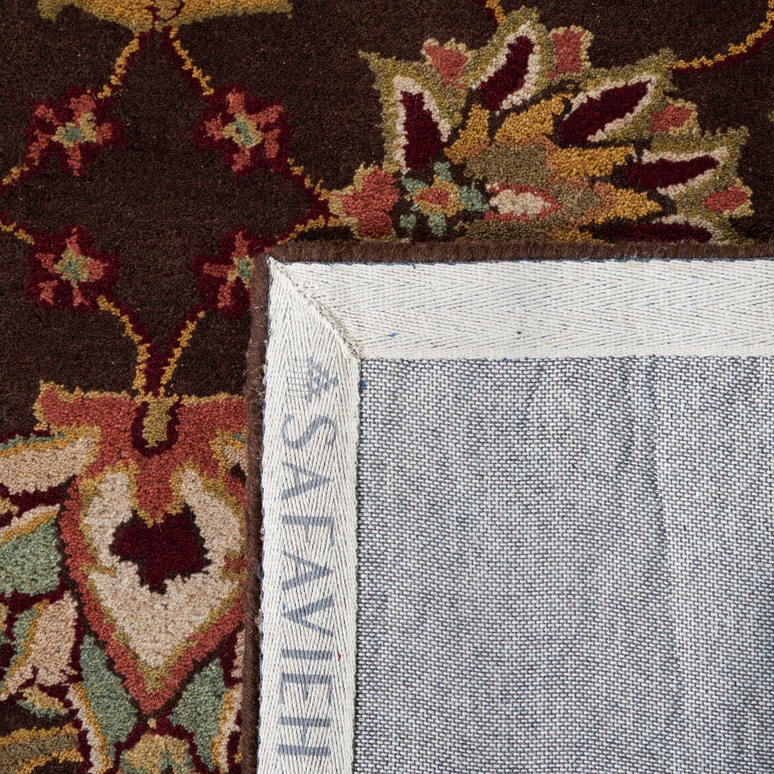 Elegant Traditions Hand-Tufted Wool Area Rug, Brown/Beige, 9' x 12'