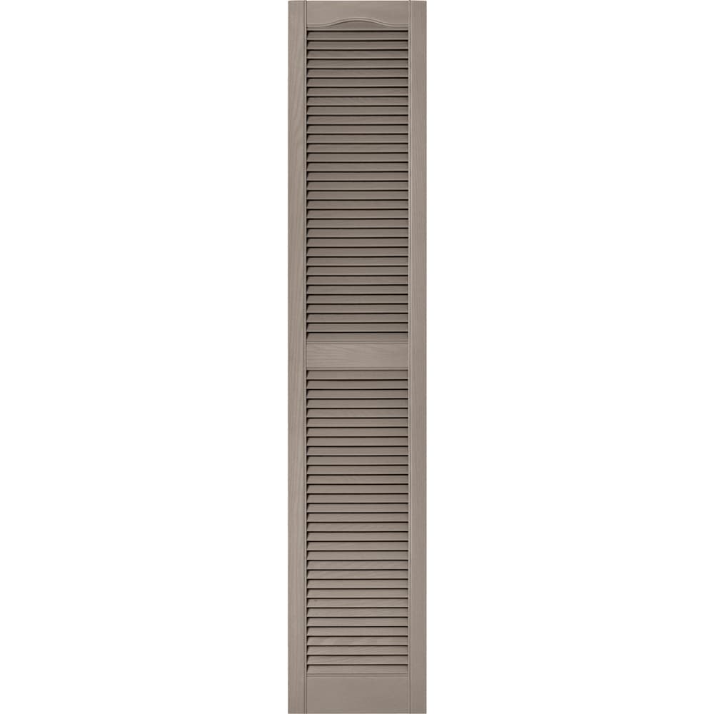 Vantage V1711475008 14.563-in W x 74.75-in H Clay Louvered Exterior Shutters ( 1 -Pack )
