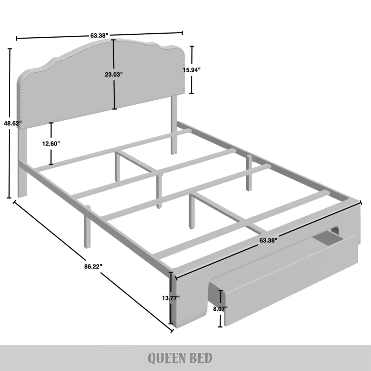 CasePiece C8363QUBS-LGY-LN beds - View #7