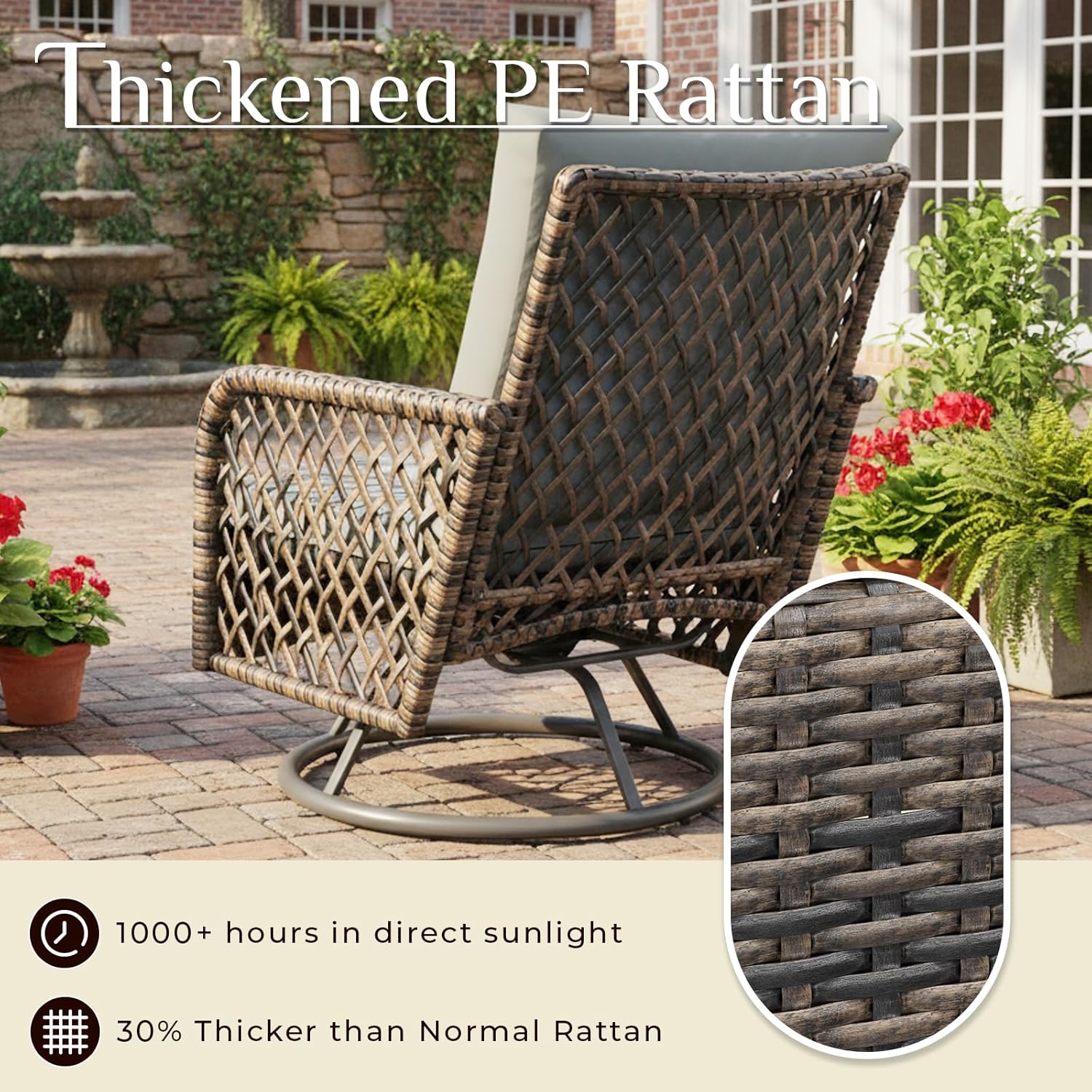 AECOJOY 16576BRDG-LS02 Patio-Conversation-Sets - View #5
