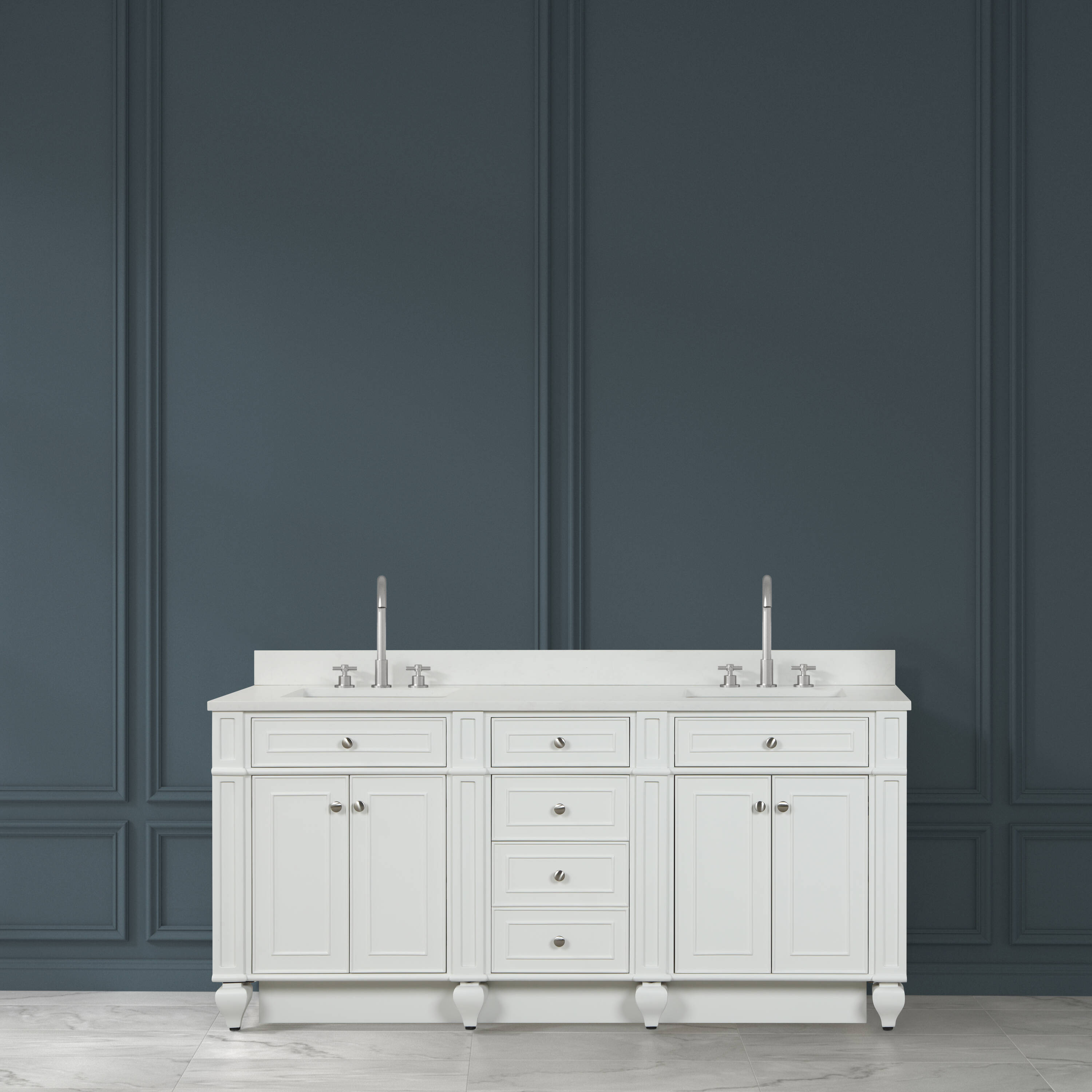 Design Element WN-72-W Bath-Vanity-Combo - View #3