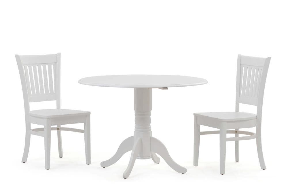 M&D Furniture Burlington White Contemporary/Modern Dining Room Set with ...