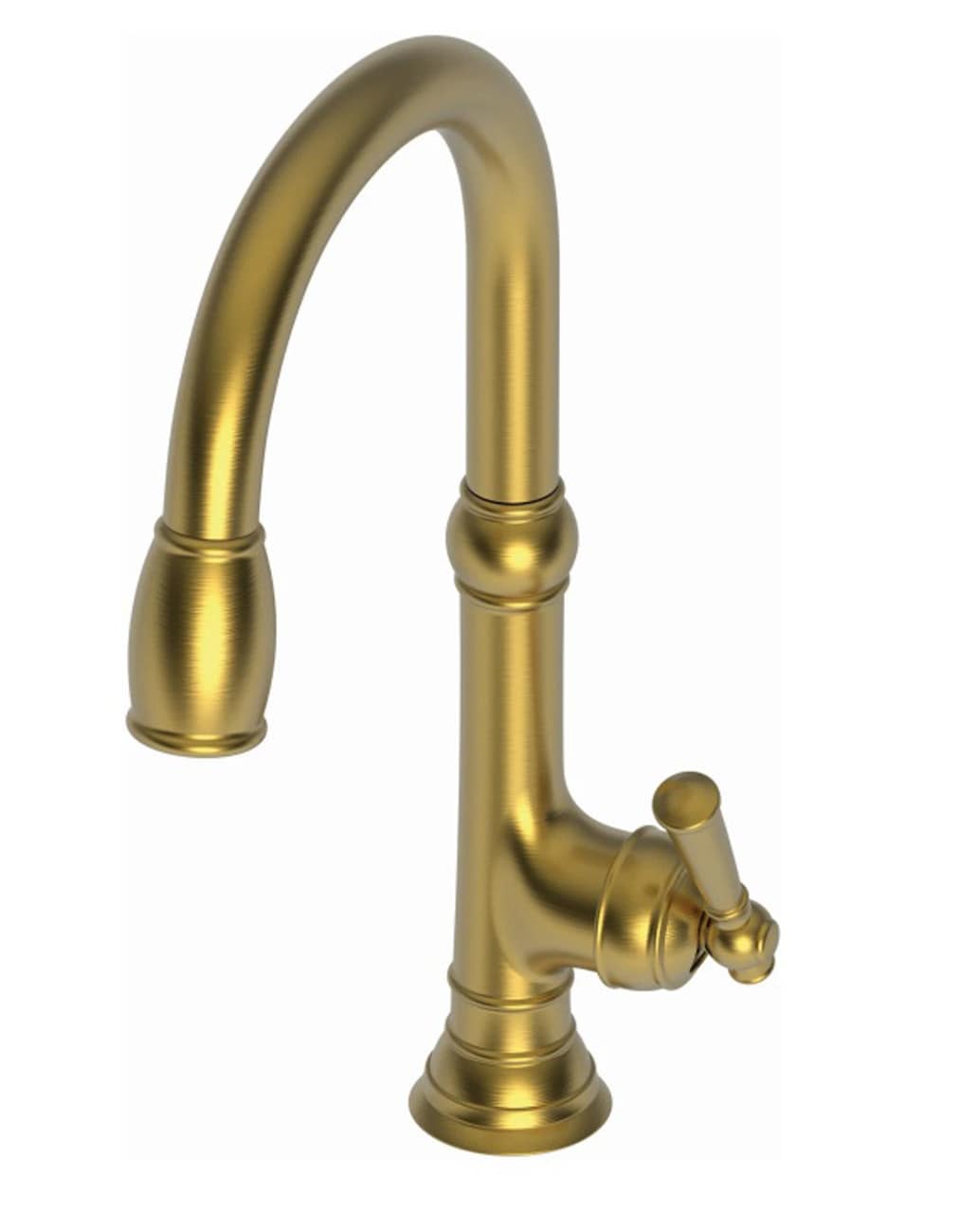 Newport Brass Satin Brass Pvd Single Handle Swivel Kitchen Faucet At 5601