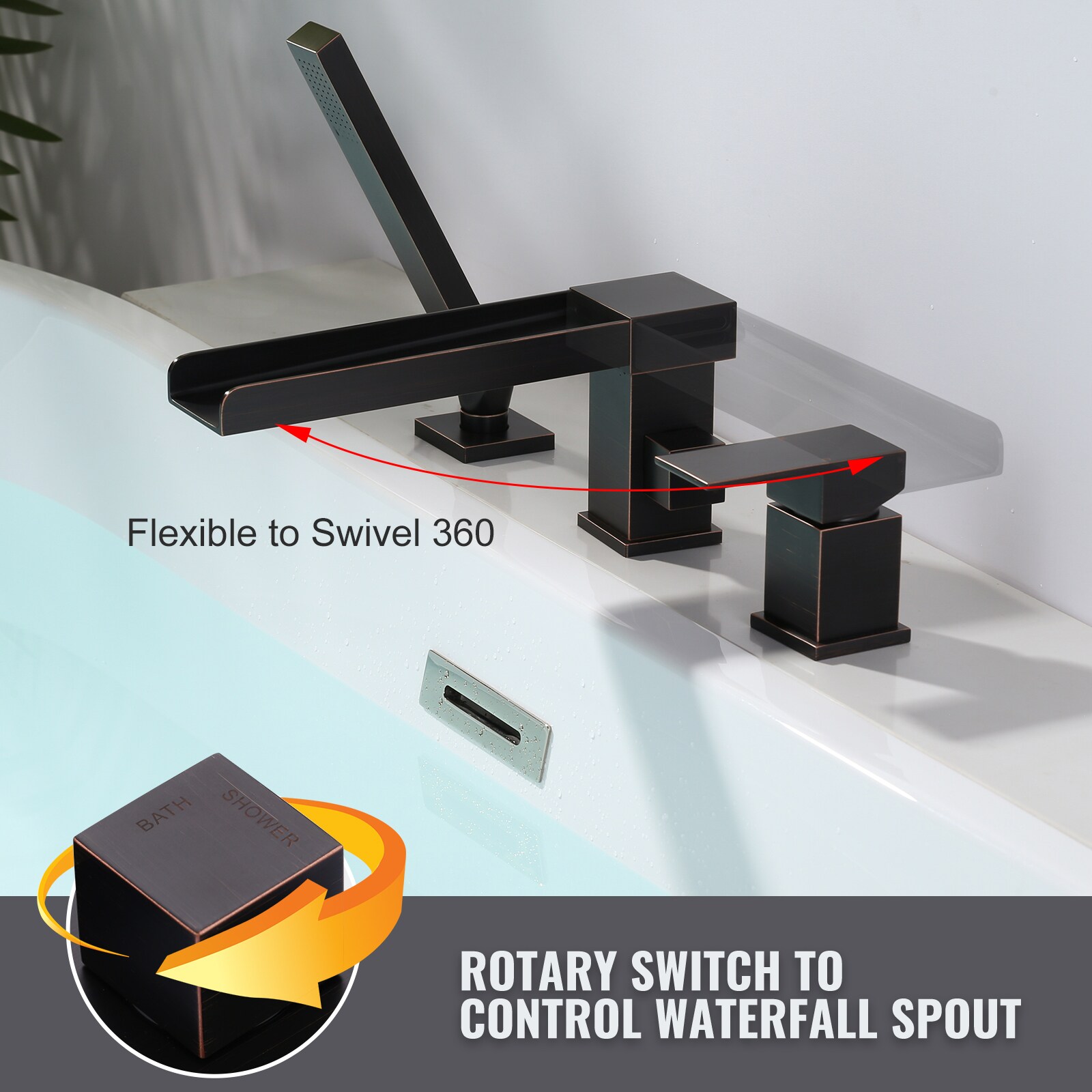 WOWOW 3080400RB-LW Roman-Tub-Faucets - View #5