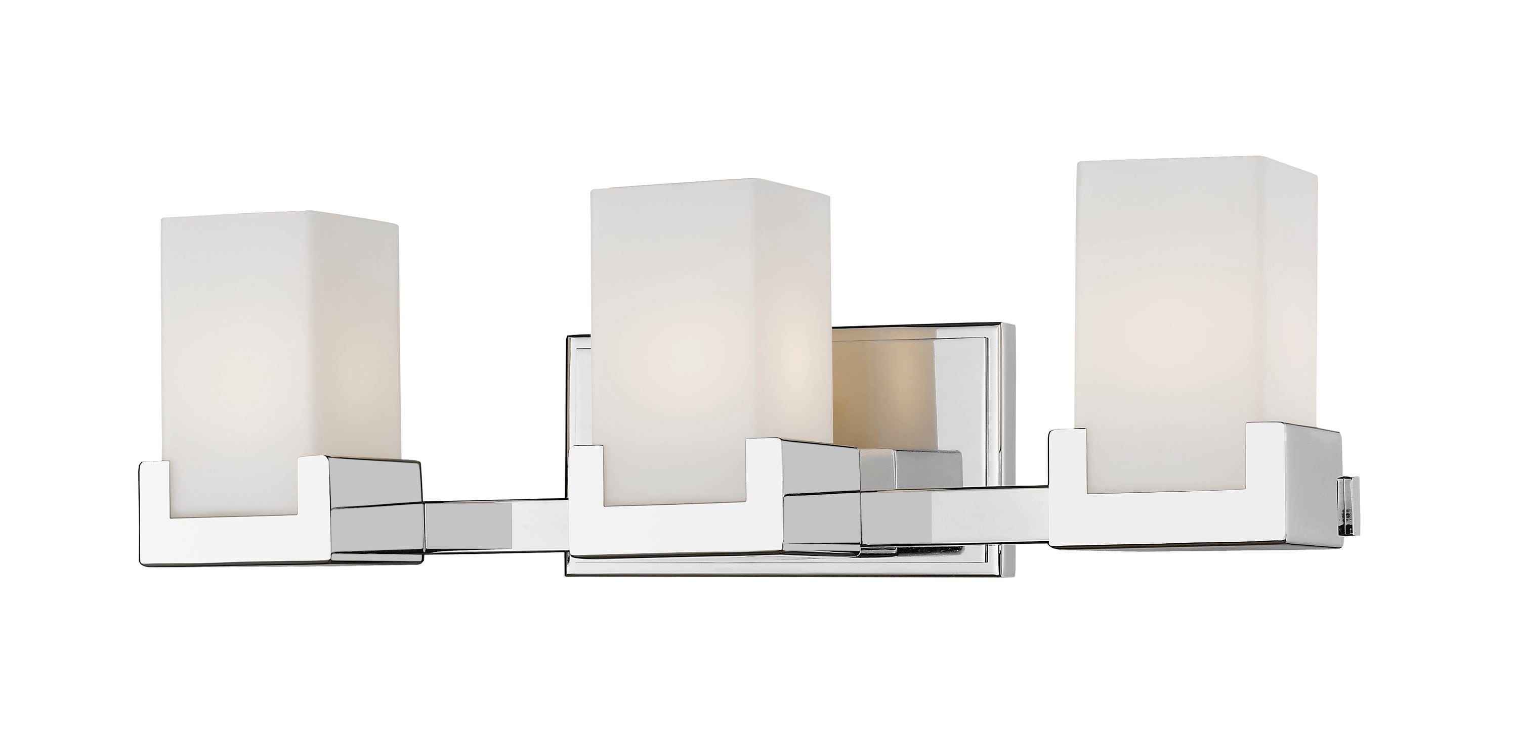 Z-Lite 1920-3V-CH-LED Peak 22-in 3-Light Chrome LED Modern/Contemporary Vanity Light