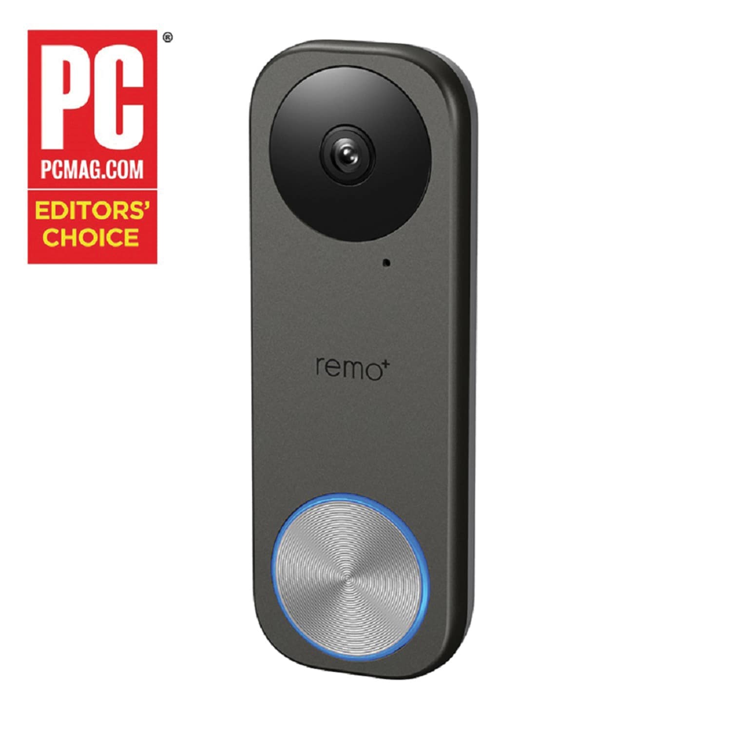 remo+ Wired Smart Video Doorbell in Gray