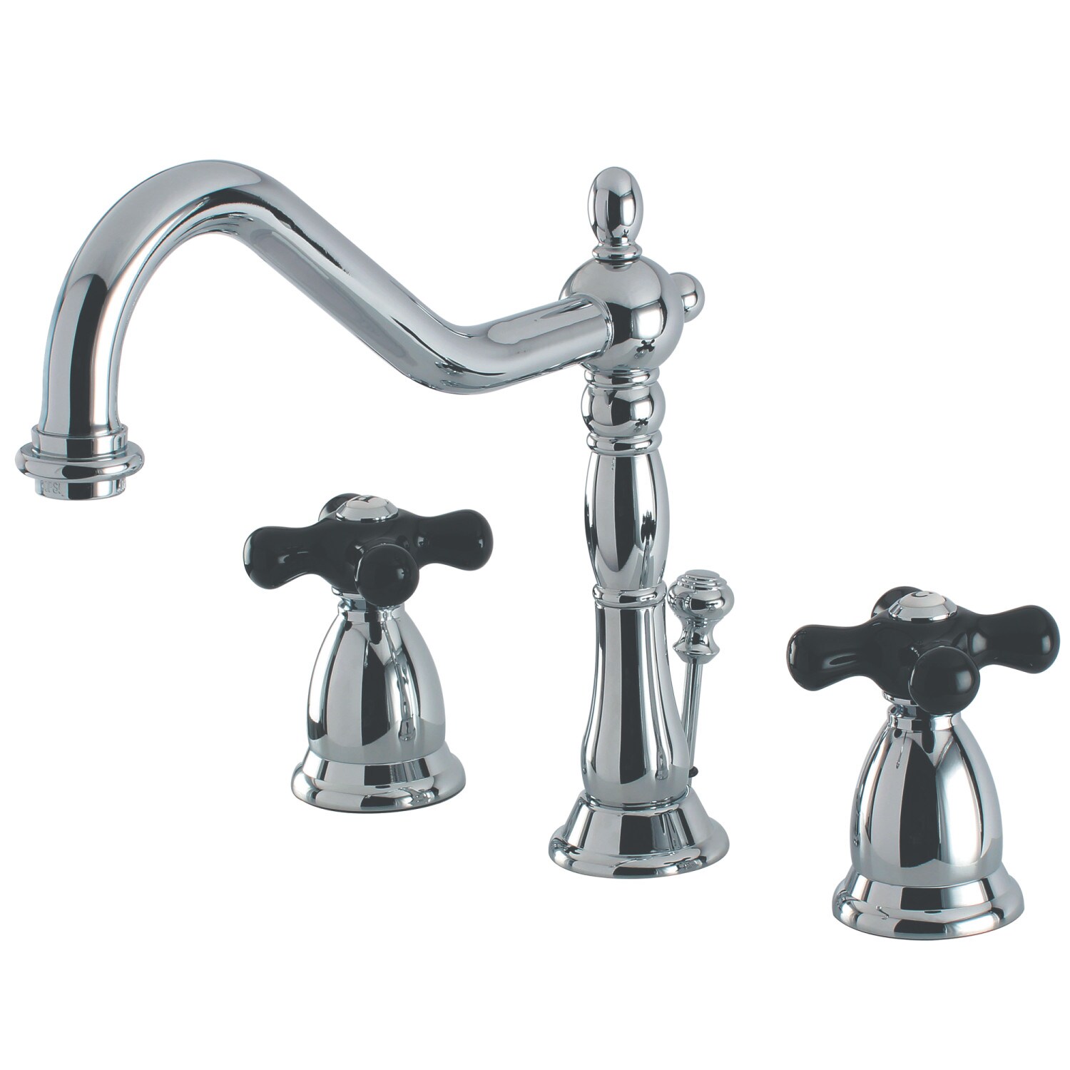 Kingston Brass Duchess Polished Chrome Widespread 2 Handle Bathroom Sink Faucet With Drain At 5980