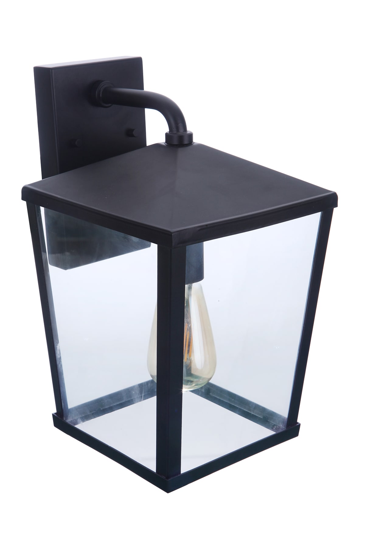 Olsen Midnight Finish Dimmable Outdoor Wall Lantern