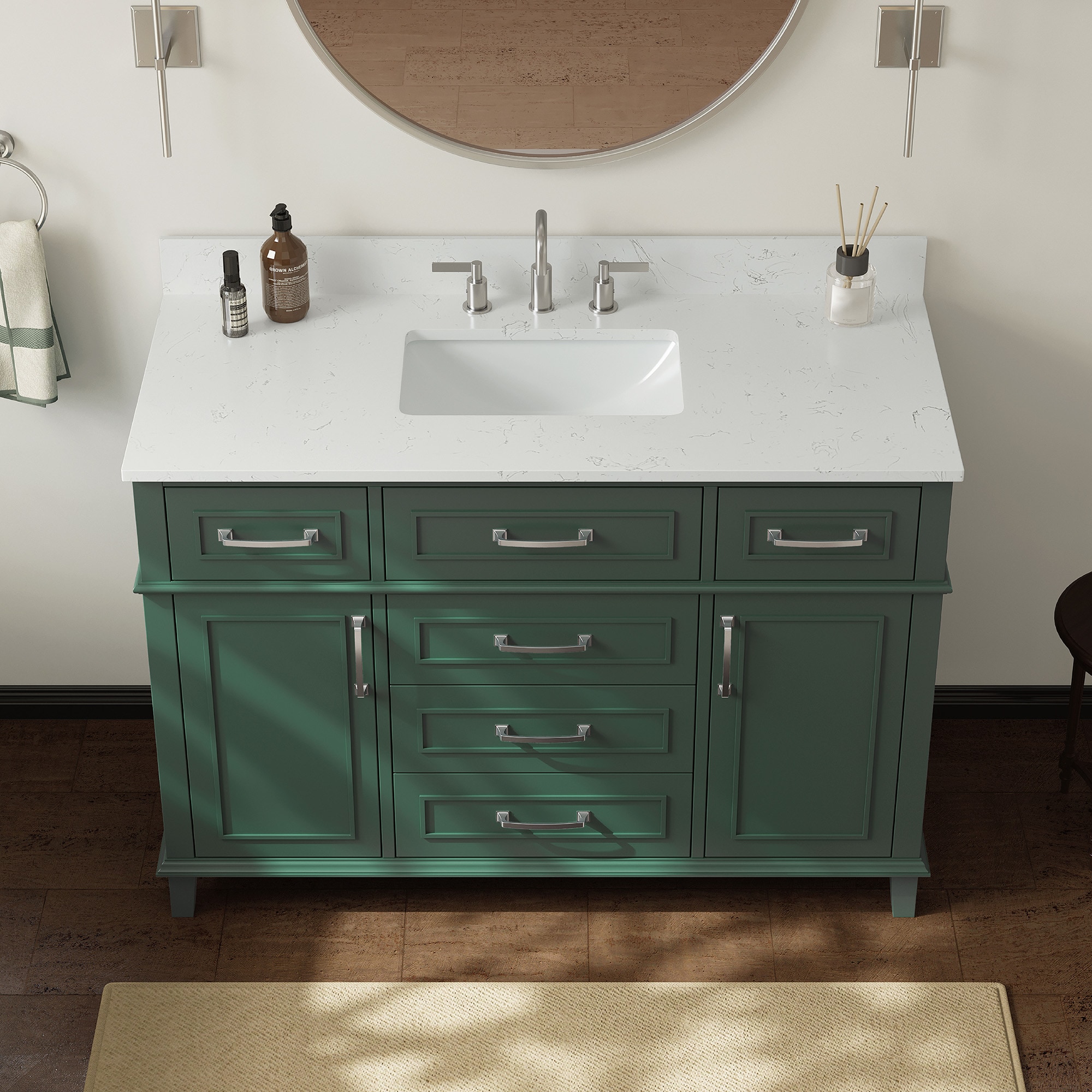 DELUXE LIVING V24026-48SG Bath-Vanity-Combo - View #5
