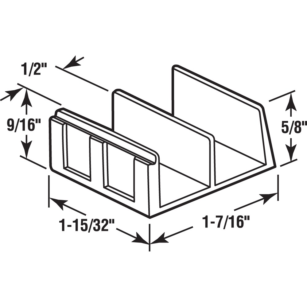 Prime-Line M 6059 Tub-Shower-Door-Guides - View #2