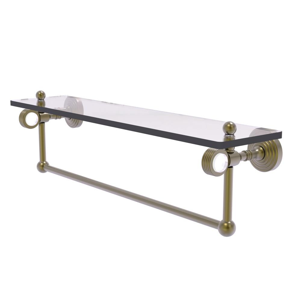 Allied Brass PG-1TBG-22-ABR Pacific Grove Antique Brass Wall mount Bathroom Shelf ( 22-in x 6.4-in x 5-in )