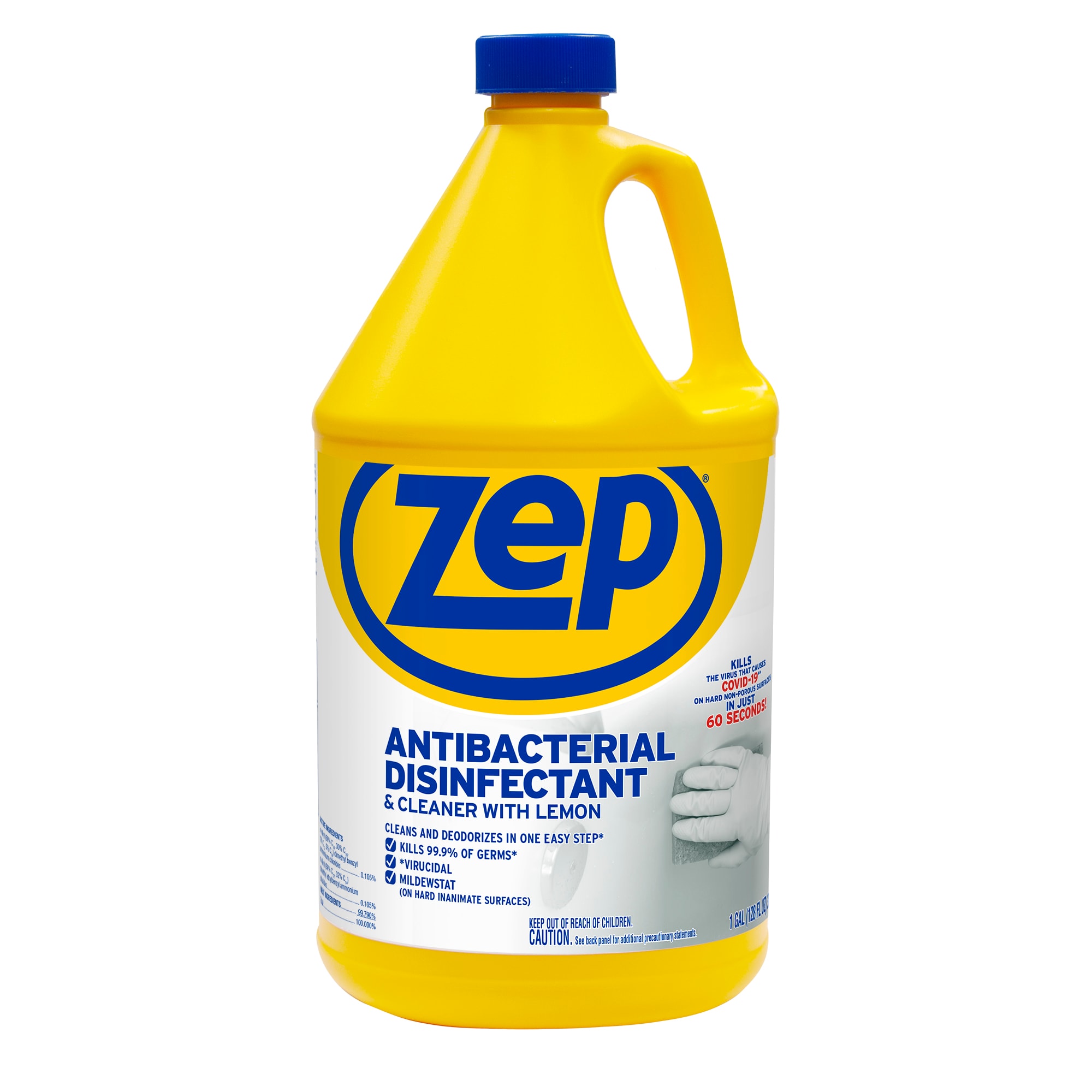 Zep Antibacterial 128 Fl Oz Lemon Disinfectant Liquid All Purpose Cleaner In The Cleaners Department At Lowes Com