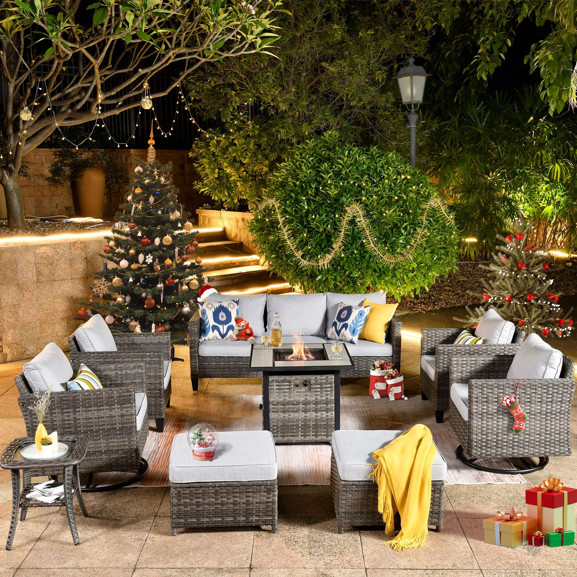 9 piece patio online sectional