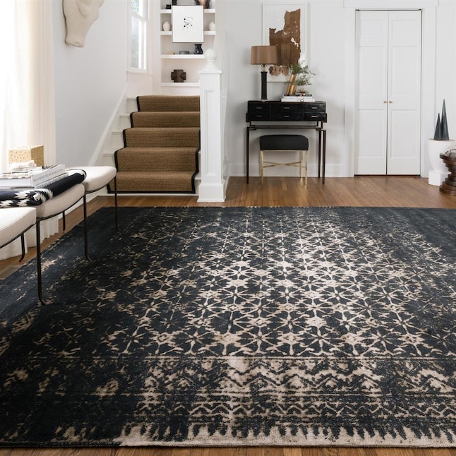 Loloi Journey Black And Tan Area Rug In, Black And Tan Living Room Rug