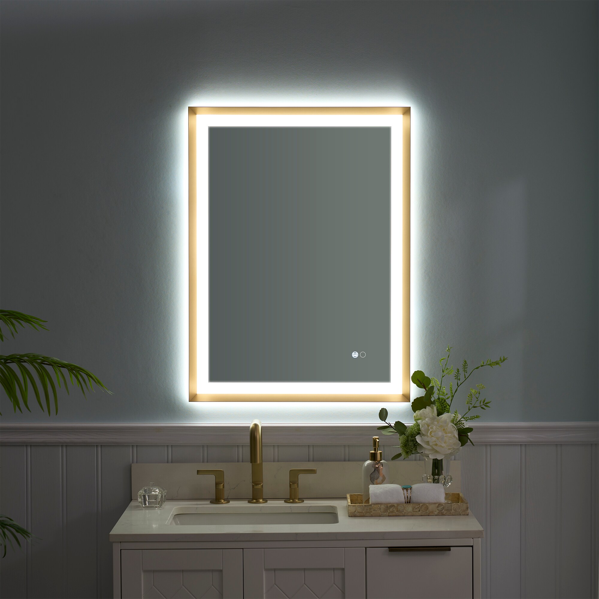 WELLFOR W6FM2432BG Framed-Bath-Mirrors - View #4