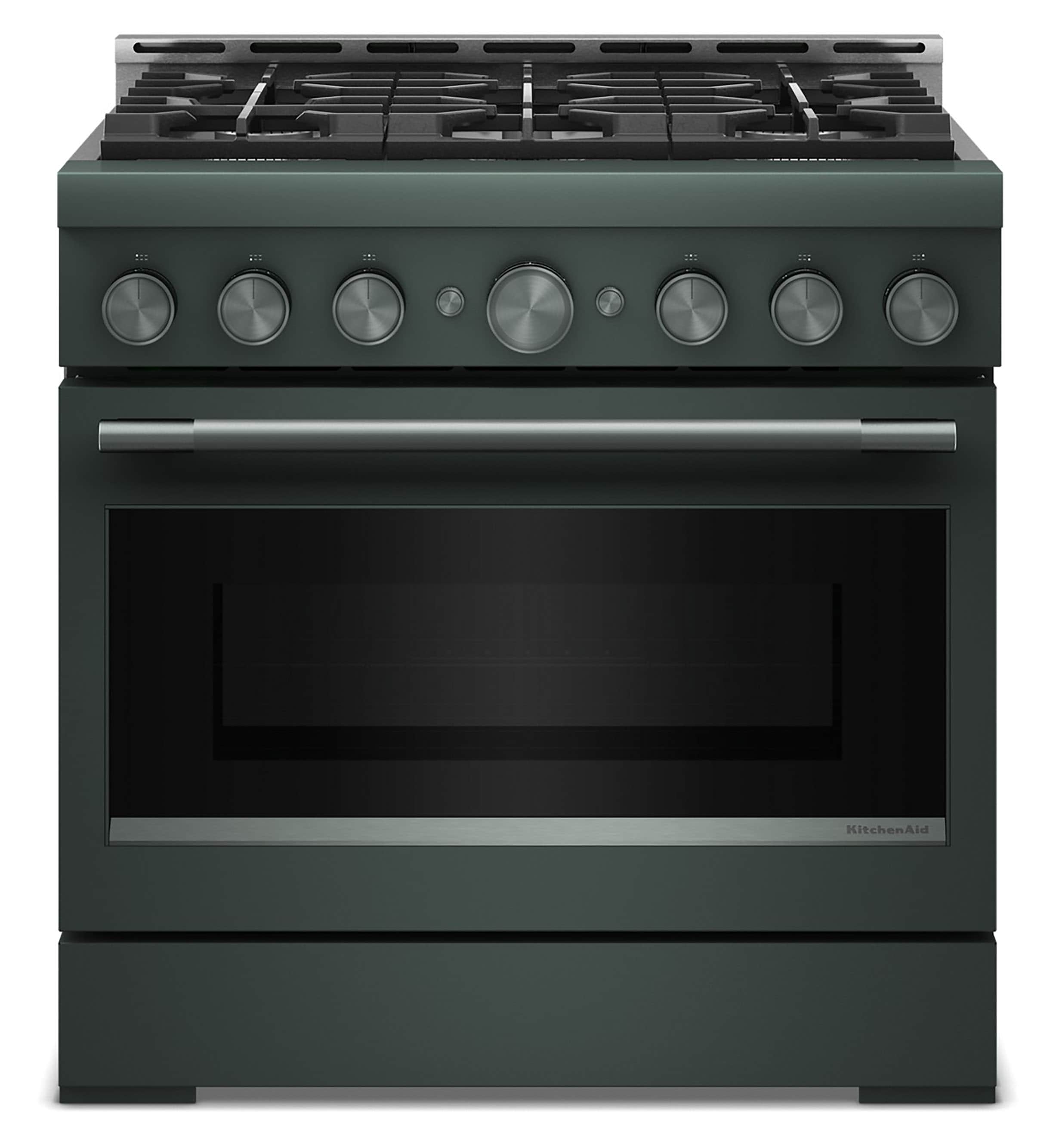 36-in 6 burners 5.1-cu ft Air Fry Convection Oven Slide-In Natural Gas Range ( Juniper )