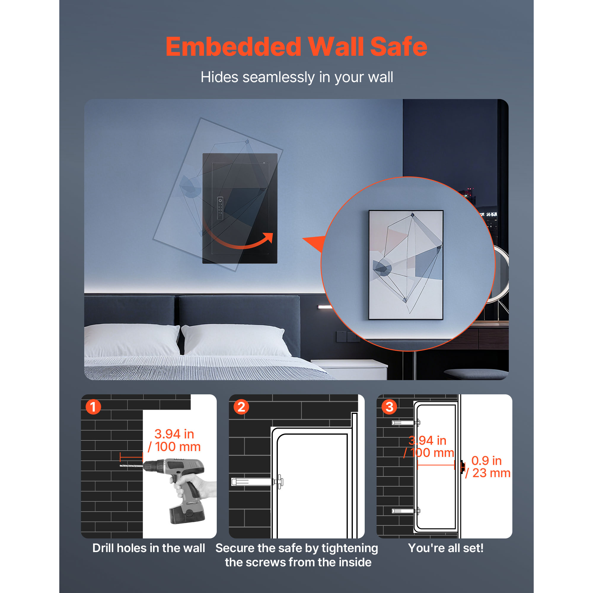 VEVOR BGBXJ41522INRM1890V9 Floor-Wall-Safes - View #7
