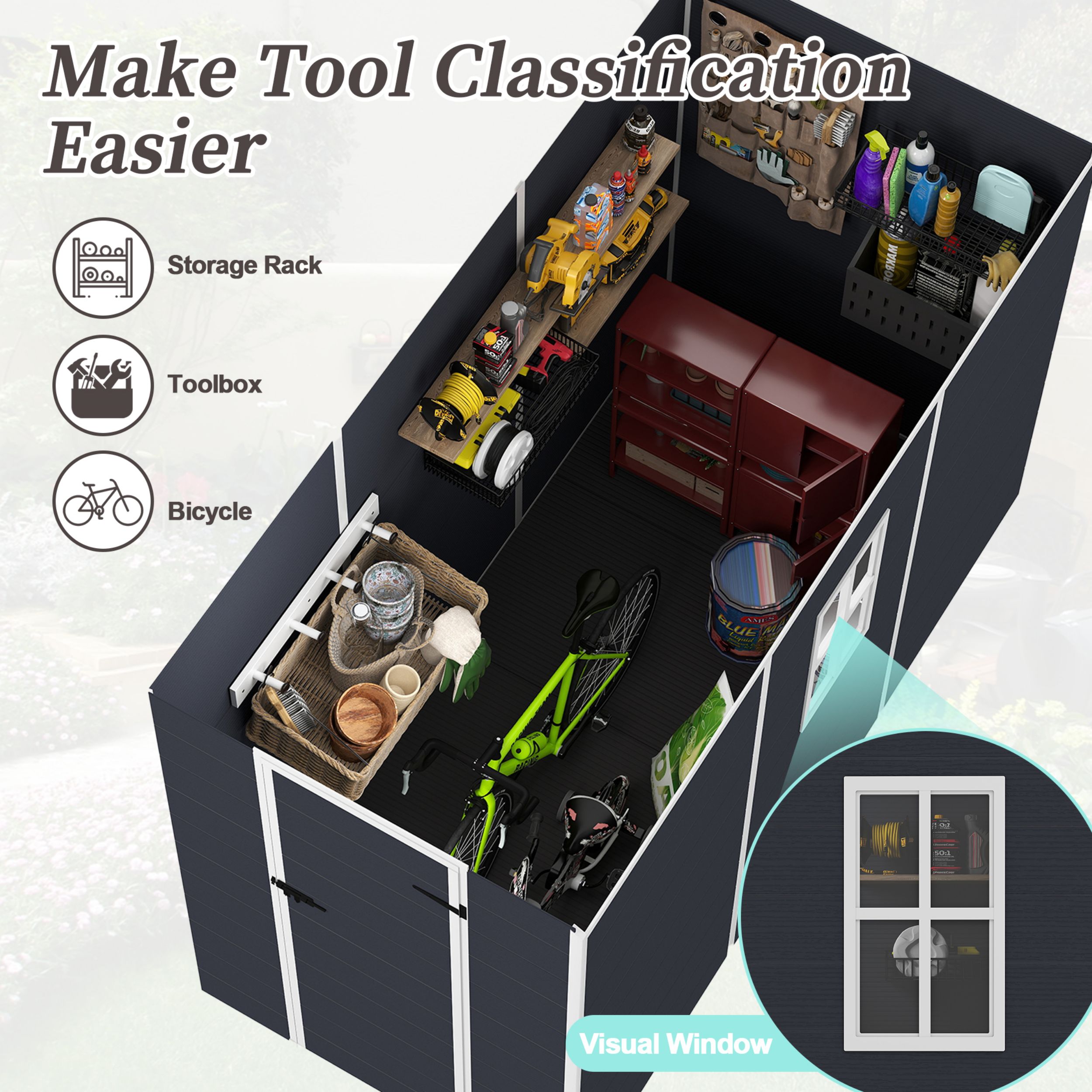 Poinic QURDS-0027S98 Vinyl-Resin-Storage-Buildings - View #6