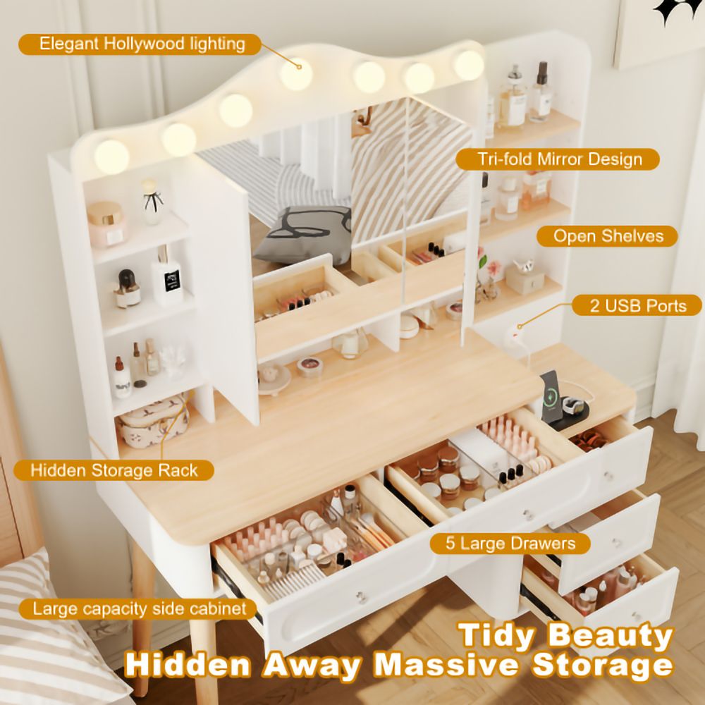 HomLux LW-W3767S00001 Bedroom-Vanities - View #3