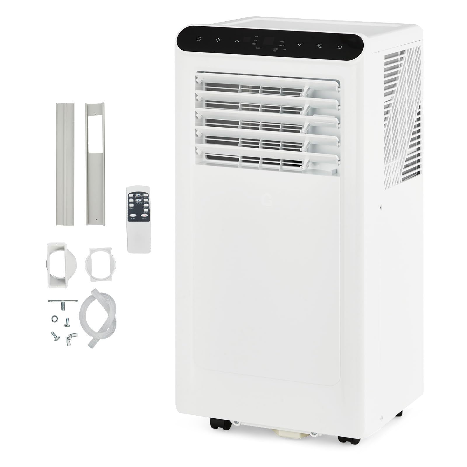 Qeetex LLPKT-PHK337DW8VN 8000 BTU Portable Quiet Air Conditioners 3-in-1 Portable AC Unit Cools Up to 350 Sq Ft with Fast Cooling/Remote Control/24Hrs Timer for Bedroom