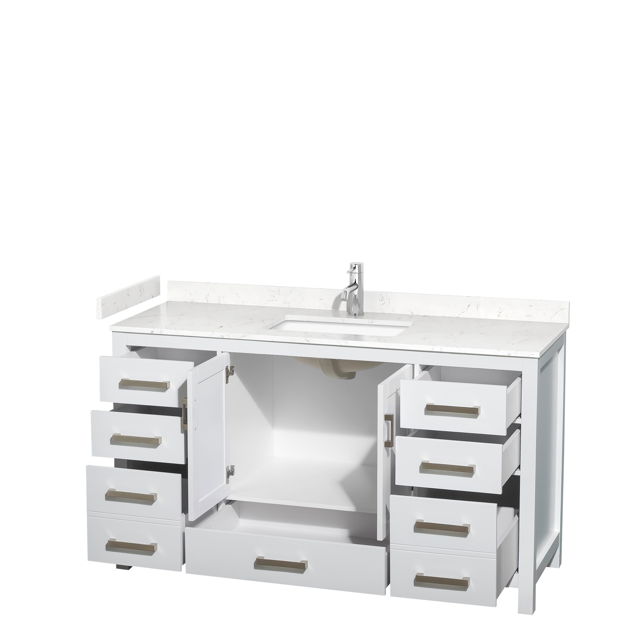 Wyndham Collection WCS141460SWHC2UNSMXX Bath-Vanity-Combo - View #2