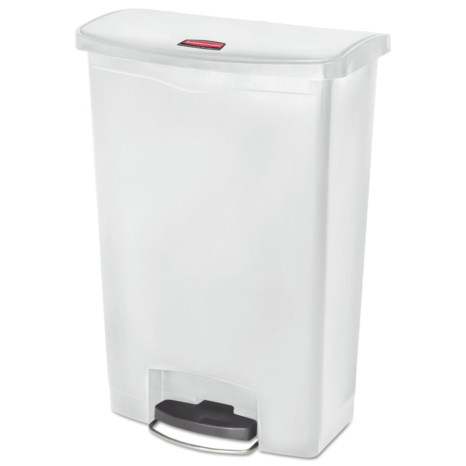 Suncast Commercial Slim Trash Can W/ Handles 23 Gallon Gray (tcnh2030) :  Target