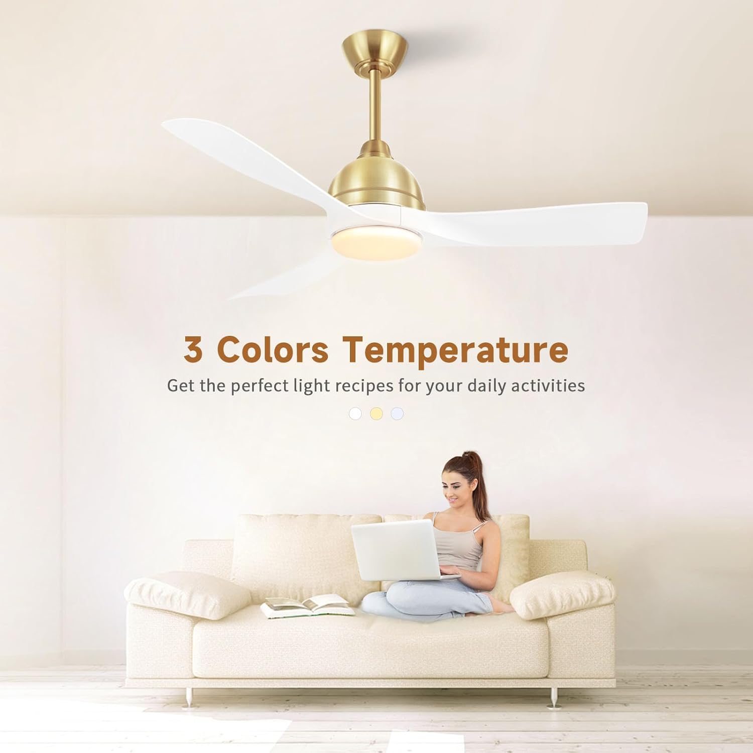 Sofucor L-54K002SMTY-BGWHABS Ceiling-Fans - View #6