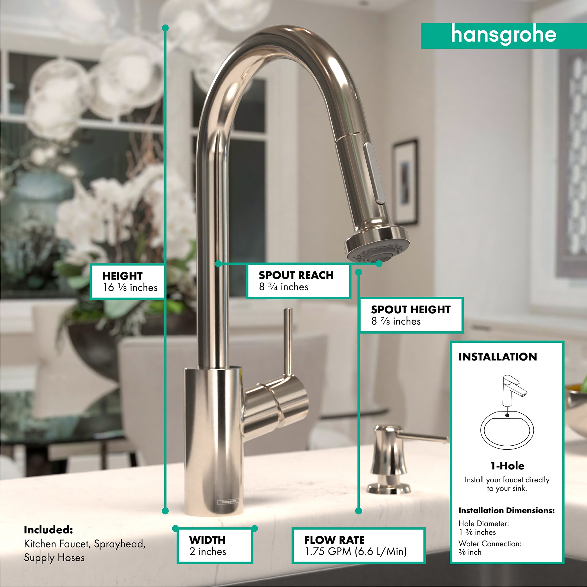 Hansgrohe 14877831 Kitchen-Faucets - View #3