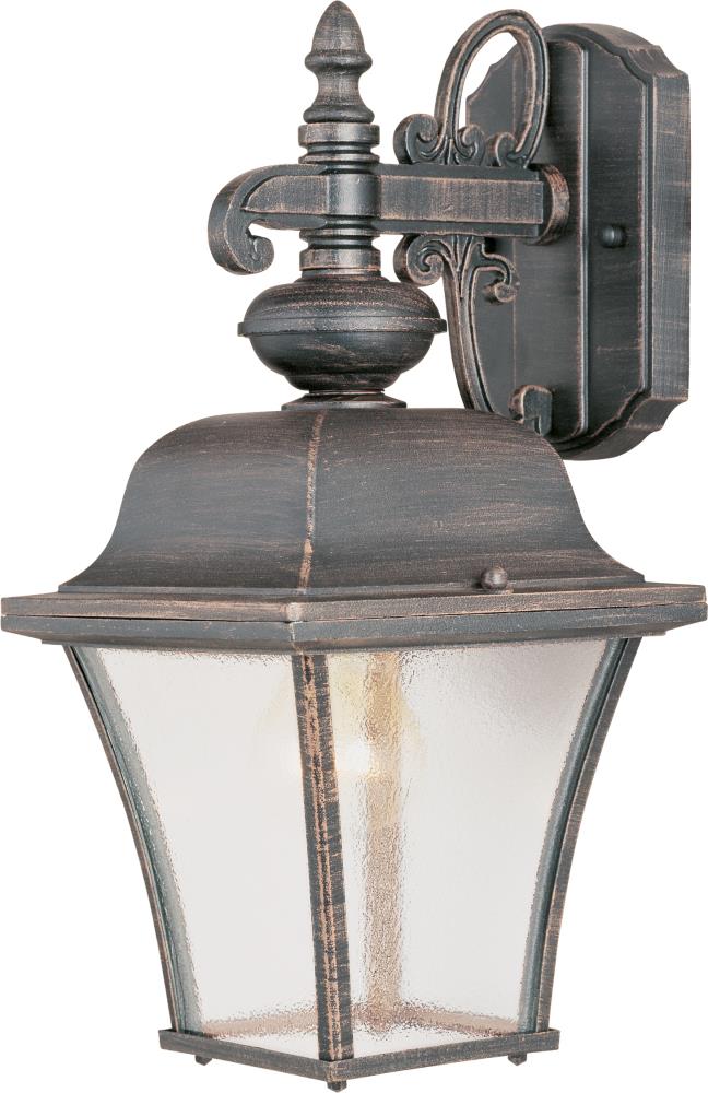 Maxim Lighting Senator 1-Light 15-in Rust Patina Outdoor Wall Light at ...