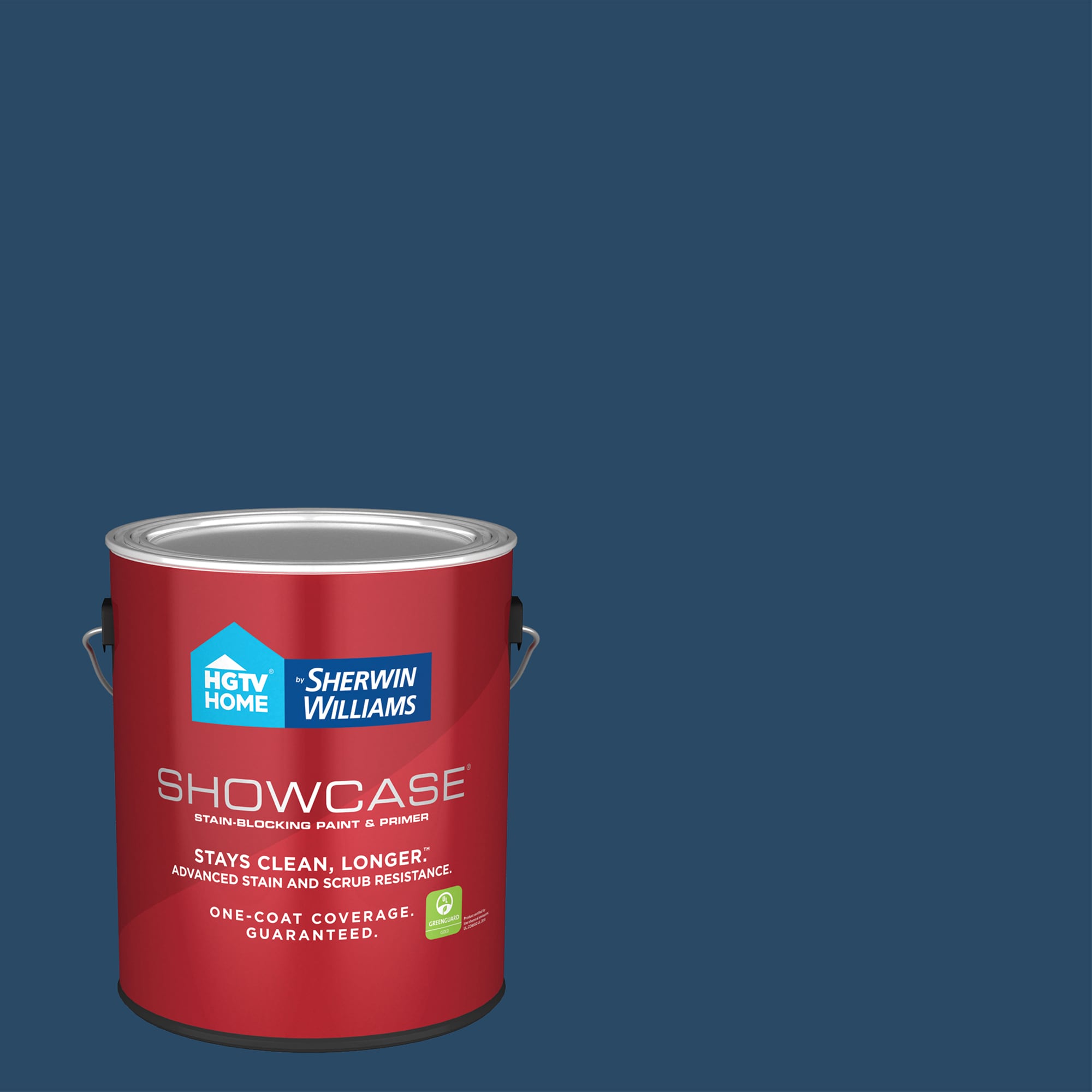 HGTV HOME by Sherwin-Williams 4009-7-935236 Showcase Satin Indigo Cloth 4009-7 Acrylic Interior Paint Paint + Primer ( 1-gallon )
