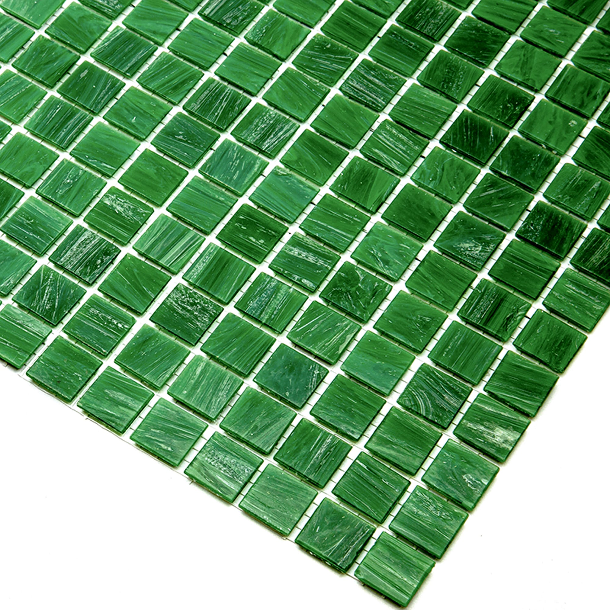 Apollo Tile Celestial Kelly Green 12-in x 12-in Glossy Glass Uniform Squares Floor and Wall Tile (20-sq. ft/ Carton)