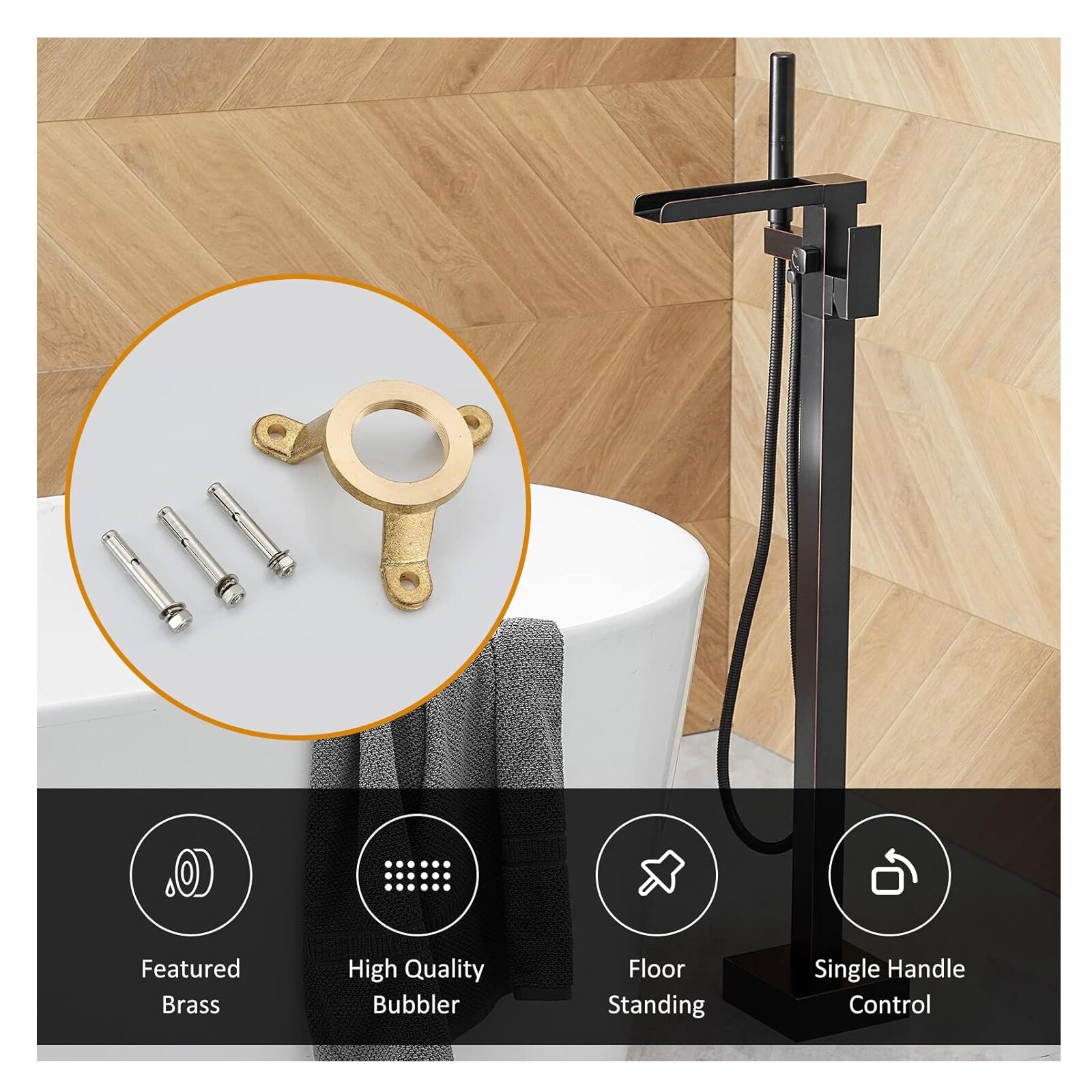 BYH B-FBF001-ORB Roman-Tub-Faucets - View #4